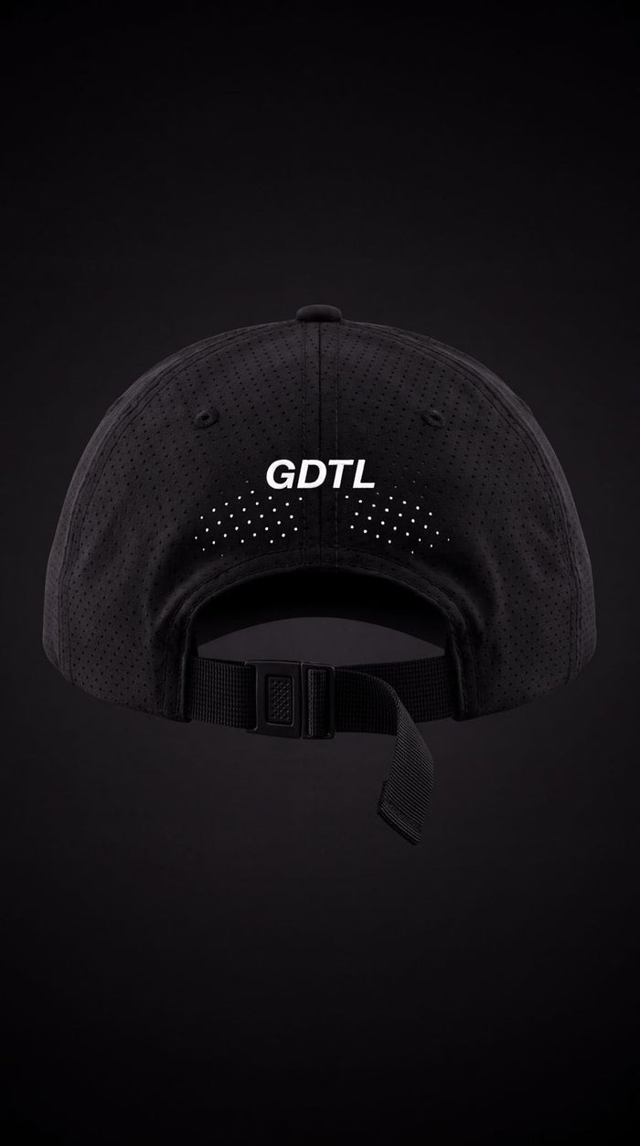 001 Performance Cap, retro, con la stampa GDTL catarifrangente e la fibbia
